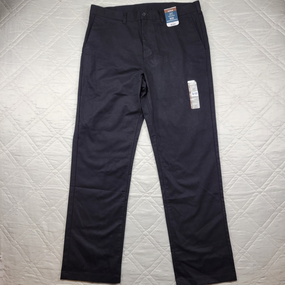 George Straight Leg black chino poants size 36X34 nwt
